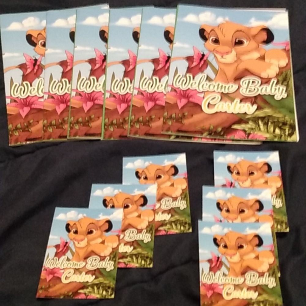6 Baby shower game booklets a 6 cup cake toppers,and 1 emoji answer booklet